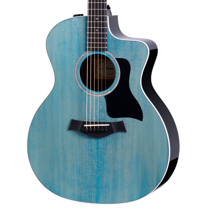 Taylor 214ce Deluxe 2023 Limited (Trans Blue) Guitarra acústico-eléctrica (descontinuada)