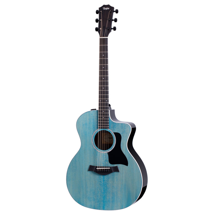 Taylor 214ce Deluxe 2023 Limited (Trans Blue) Acoustic-Electric Guitar (Discontinued)