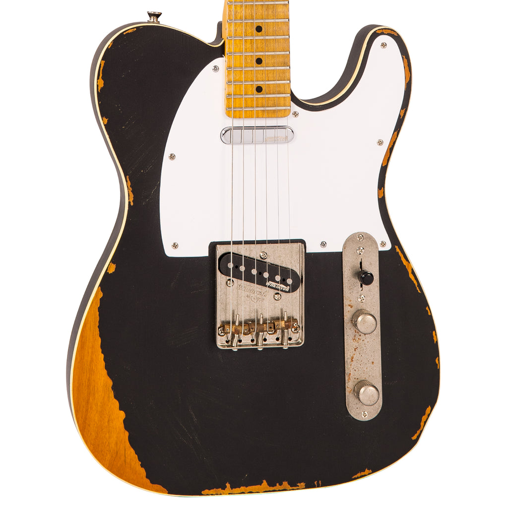 Vintage V59MRBK ICON Electric Guitar - Distressed Black — Tarpley