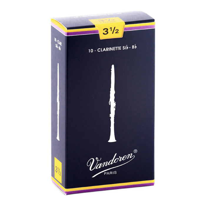 Vandoren CR1035 Caña de clarinete Bb tradicional - 3.5 (paquete de 10)