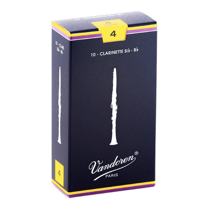 Vandoren CR104 - Caña de clarinete Bb tradicional - 4 (paquete de 10)