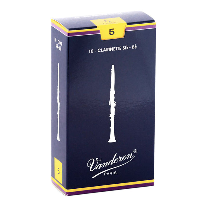 Vandoren CR105 - Caña de clarinete Bb tradicional - 5 (paquete de 10)