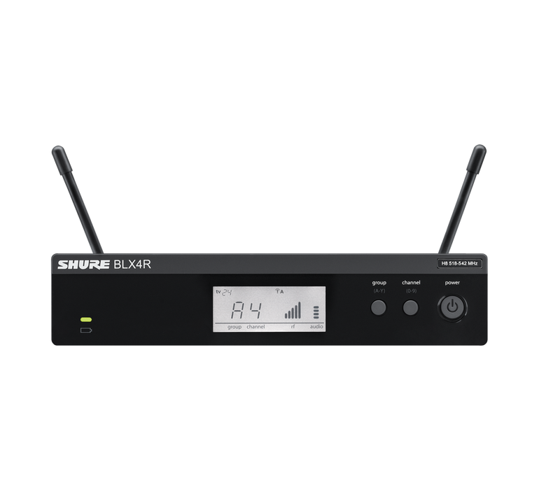 BLX14R UHF 附 MX153 1/2 機架 - 耳機