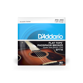 Daddario String Flat Tops Phos Brnz - EFT16