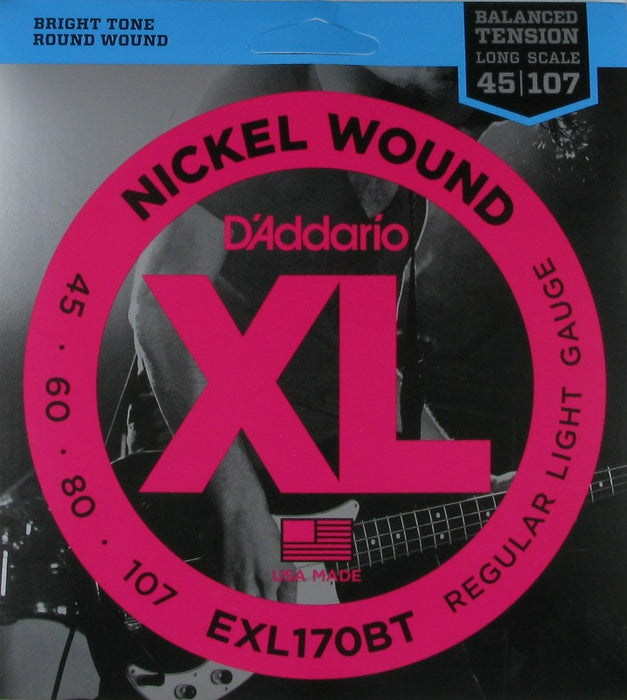 Daddario Stg Set Bass Balanced XL 45-107 - EXL170BT