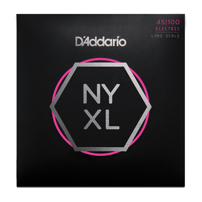 D'Addario NYXL45100, Set Long Scale, Regular Light, 45-100 - Tarpley Music Company, Inc.
