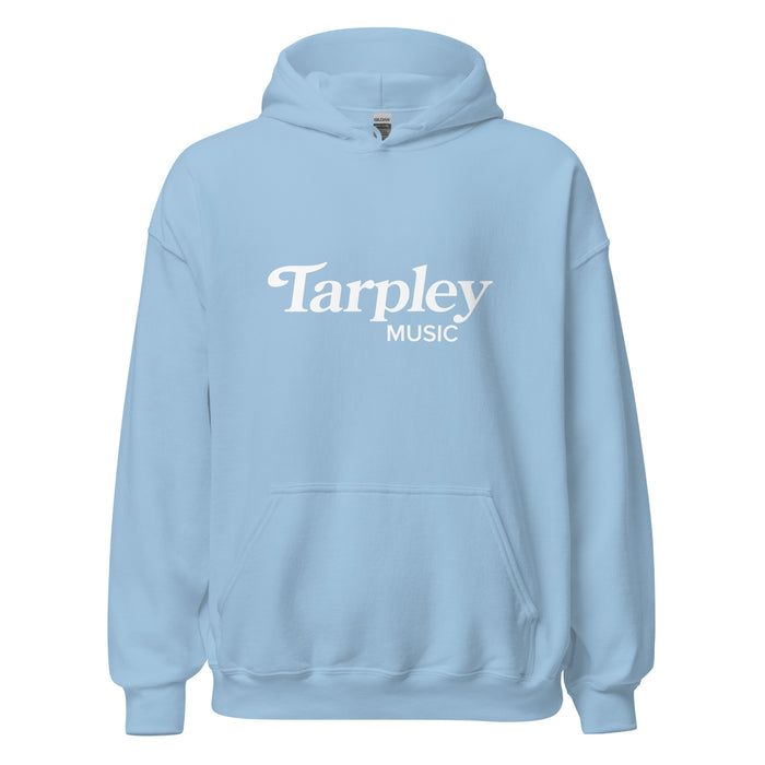 Sudadera con capucha unisex de mezcla pesada | Logotipo de la música de Tarpley | Azul claro