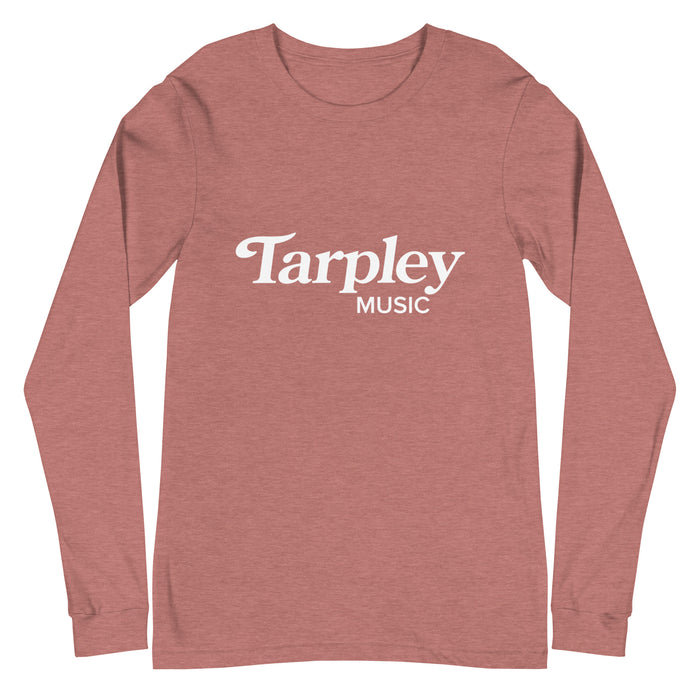Tarpley Music Logo Long Sleeve Tee, Heather Mauve