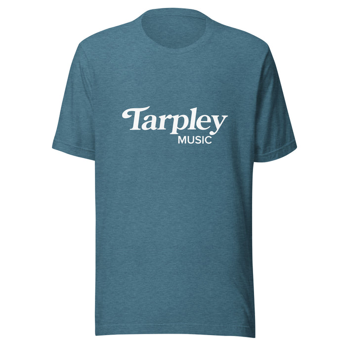 Tarpley 音樂標誌 T 卹，希瑟深青色