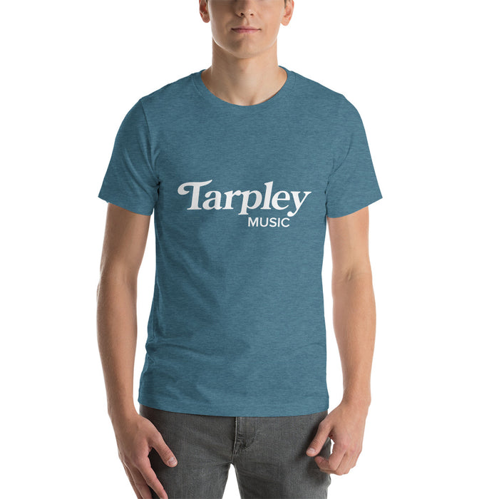 Tarpley 音樂標誌 T 卹，希瑟深青色